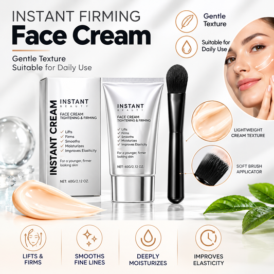 Crema Facial Reafirmante Instantánea – Hidratante, Suave para Ojos y Apta para Todo Tipo de Piel